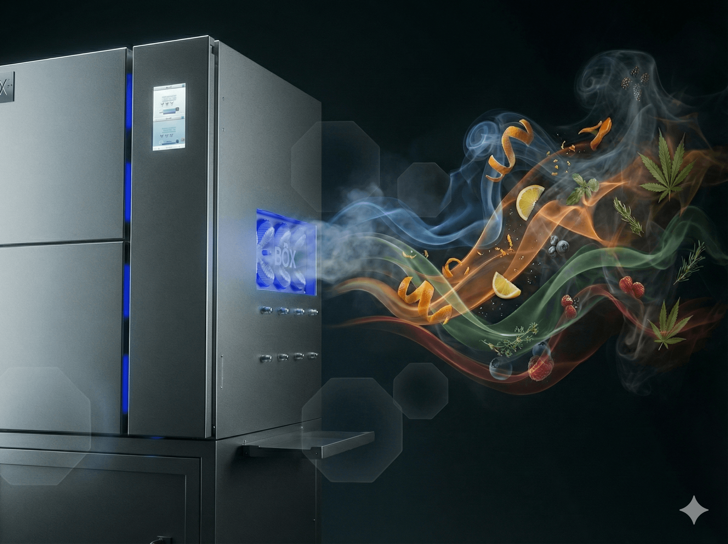 TheBOX® cannabis infusion machine with vapor-phase terpene infusion - featuring controlled cannabis infusion, flavor expression, and engineered precision